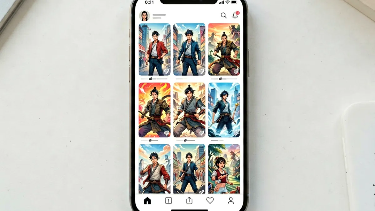 51漫画平台首页展示多部热门连载漫画封面的截图场景