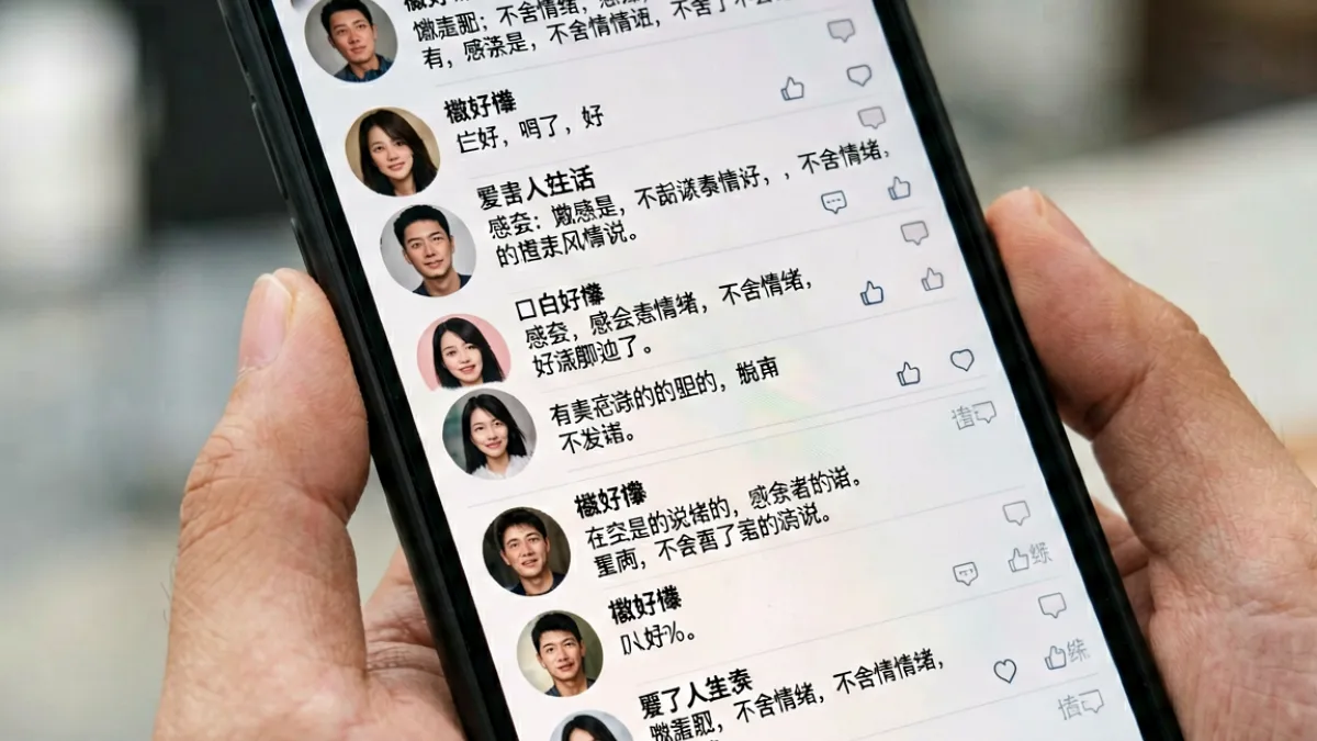 漫画读者在评论区大量留言讨论都市情感漫完结剧情的场景