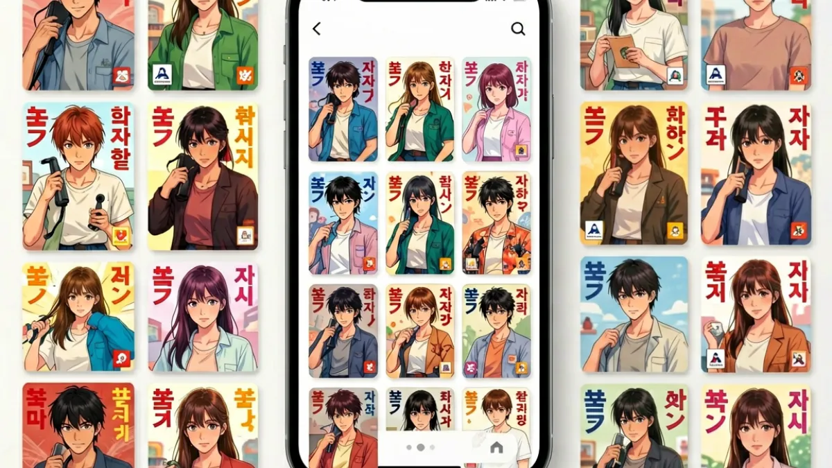 51漫画平台界面与大量漫画封面组成的拼贴场景，展示其内容规模与品类分布
